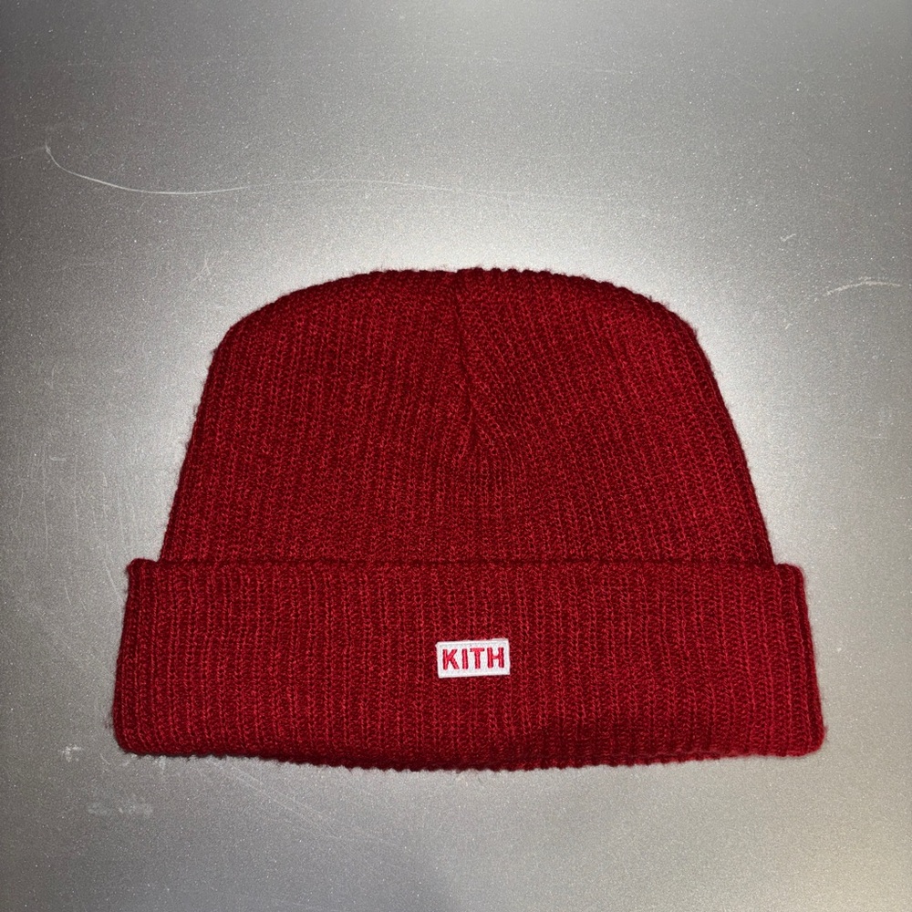 Kith Dark Red Knit Hat Beanie